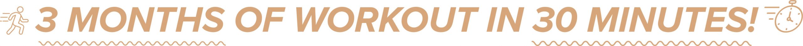 3 MONTHS OF WORKOUT IN 30 MINUTES!